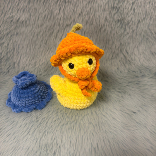 Gelbe Ente mit Hüten