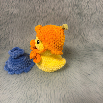 Gelbe Ente mit Hüten